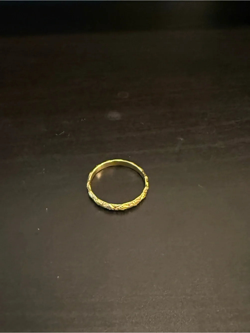 Gold plated ring size 9